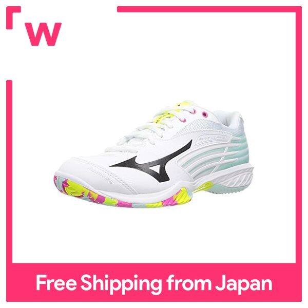 [Mizuno] Badminton Shoes Wave Claw 2 FIT White x Black x Yellow 23.5 cm 2E