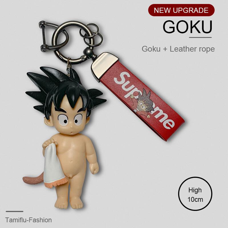 Anime Cartoon Keychain Childhood Goku Cute Keychain Bag Ornament
