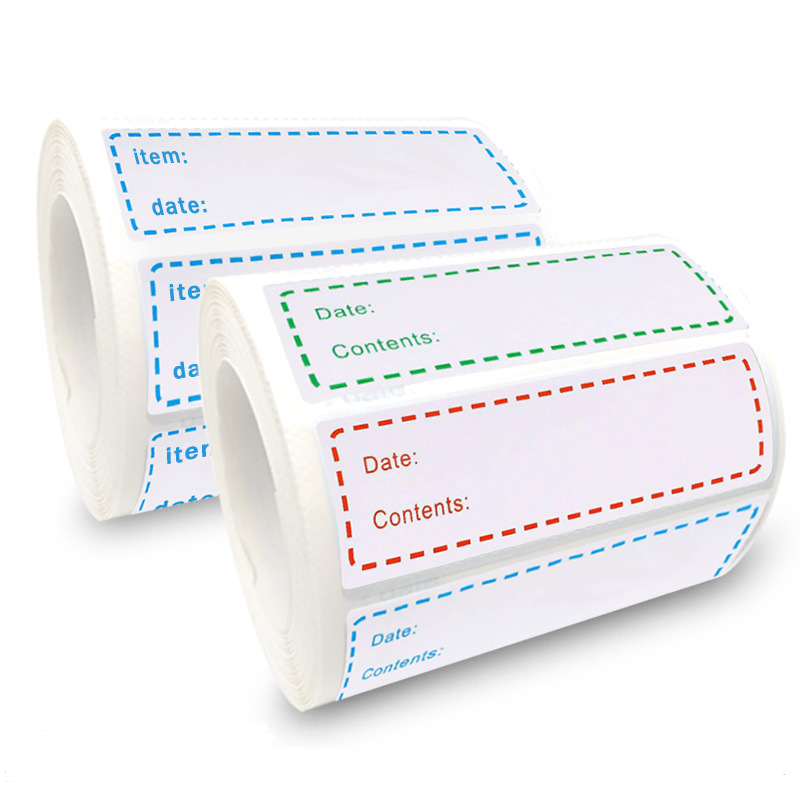 150pcs/roll Kitchen Sticker Refrigerator Freezer Food Storage Date Content Label