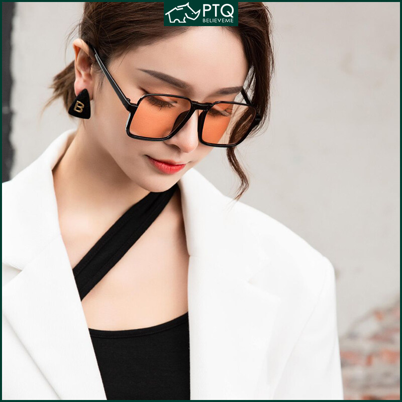 Sunglasses Retro Half Frame Sun Glasses Fashion New Sunglasses Square Large Frame Sun Glasses Multicolor Sunglasses PTQ