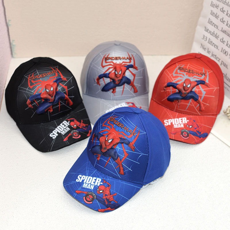 Children Boys Baseball Cap Cartoon 3D Print Kids Canvas Hat For 2-8 Years Old Kids