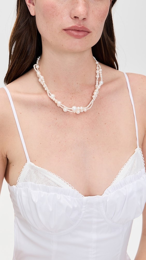 Freshwater Pearls Twisted Necklace